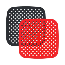  Négyzet Air Fryer Szilikon Alátét, Betét 21 cm sütés és főzés