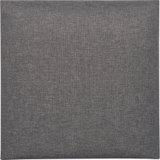 Négyzet alakú fali párna 30 cm x 30 cm sötétszürke szövet lakástextília