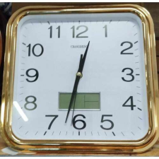 Négyzet formájú quartz óra +elektronikus dátum kijelzővel 30 cm falióra