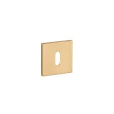 Négyzetrozetta APRILE Q SLIM 7MM GOLD SATIN - Szatén arany színű BB zár és alkatrészei