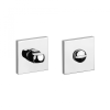  Négyzetrozetta STILE Q SLIM 7MM CP - Fényes króm WC 4x4