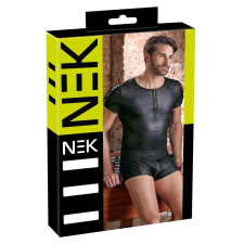 Nek NEK - matt hatású, rövid ujjú férfi felső (fekete) [2XL] fantázia ruha