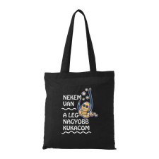  Nekem van a legnagyobb kukacom - Bevásárló táska fekete ajándéktárgy