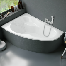  Nelly 150×95 aszimmetrikus kád (jobbos vagy balos) kád, zuhanykabin