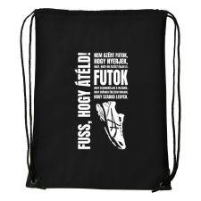 Nem azért futok - Sport táska fekete tornazsák