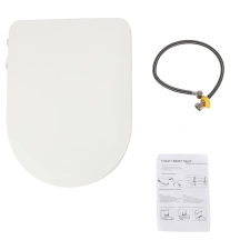  Nem elektromos bidé WC-ülés, kettős fúvóka rendszer, ergonómikus kialakítás, FEHÉR takarító és háztartási eszköz