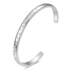 Nemesacél csillagos karkötő whitegold karkötő