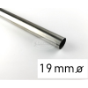 Nemesfém színű fém karnisrúd 19 mm átmérőjű - 240 cm