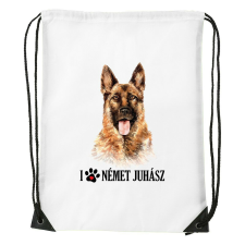  Németjuhász - Sport táska fehér v2 tornazsák