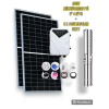 Nemsemmi Napelemes öntöző szivattyú készlet 48V 400W búvárszivattyú 4 m³/h 50 méter emelés - 2 x 410W napelem - szolár szabályzó - öntözés mélykút szivattyúval és napenergiával!