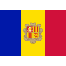  Nemzeti lobogó ország zászló nagy méretű 90x150cm - Andorra, andorrai ajándéktárgy