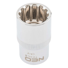 Neo 1/2"-es spline bit adapter, 12 mm dugókulcs