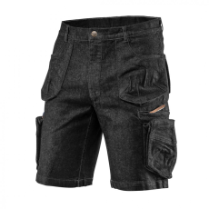 Neo 81-273-XS Farmer rövid munkanadrág, fekete, XS