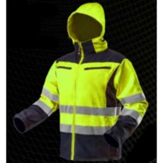 Neo 81-700-XXXL Munkadzseki, Láthatósági, Softshell, Kapucnival, Sárga, XXXL (81-700-XXXL)