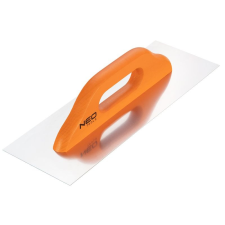 Neo Acél simító, rozsdamentes, 380x128mm, fa markolat kőműves és burkoló szerszám