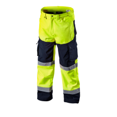 Neo Láthatósági Softshell Munkásnadrág, citromsárga, S