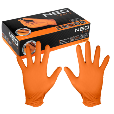 Neo Munkakesztyű, perforált nitril, narancssárga, 50db, XL