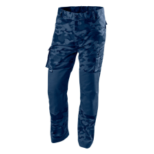 Neo Munkanadrág tengerészkék terepmintás, Camo, Navy, 60% pamut + 40% poliészter, XS munkaruha