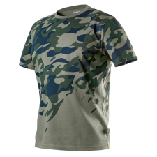 Neo Munkavédelmi póló, CAMO, terepmintás, olíva, 100% pamut, 180g/m2, L munkaruha