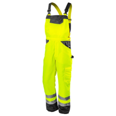 Neo Neo láthatósági kantáros munkanadrág, lélegző, 240gsm, polyester+pamut, sárga