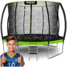  Neo-Sport profilozott kerti trambulin, 14ft/435cm, belső hálóval trambulin szett