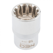 Neo Tools 08-590 Dugókulcs (spline foglalat) 18mm 1/2˝ 12P dugókulcs