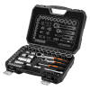 Neo Tools 10-019 Átmenő dugókulcskészlet 1/4" + 3/8", 46db