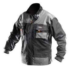 Neo Tools 81-210-L Munkavédelmi kabát, HD, L/52 65% poliészter, 35% pamut, 267g/m2, vékony fényvisszaverő csíkok