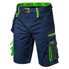 Neo Tools 81-276-S Rövid munkásnadrág övvel, PREMIUM, 62% pamut, 35% polyester, 3% elastane, S