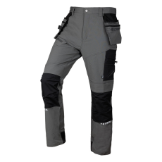 Neo Tools 81-296-1-XS Munkásnadrág, mix&match, 4 irányú sztreccs, 230g/m2, külső csavarzsebek, cordura erősítések, szürke-fekete, xs
