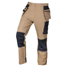 Neo Tools 81-296-2-M Munkásnadrág, mix&match, 4 irányú sztreccs, 230g/m2, külső csavarzsebek, cordura erősítések, bézs-fekete, m