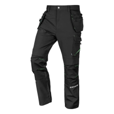 Neo Tools 81-296-3-L Munkásnadrág, mix&match, 4 irányú sztreccs, 230g/m2, külső csavarzsebekkel, cordura megerősítésekkel, fekete, l
