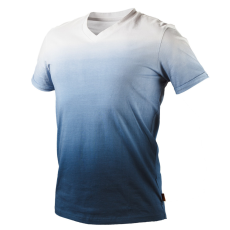 Neo Tools 81-602-XL Munkavédelmi póló, kék árnyékmintás, DENIM, 100% pamut, 180g/m2, XL