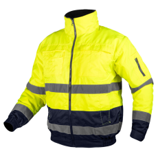 Neo Tools 81-714-XL Láthatósági munkavédelmi kabát, szigetelt, sárga, 3 az 1-ben, XL