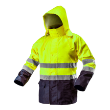 Neo Tools 81-720-XXL Láthatósági Munkavédelmi kabát, vízálló, sárga, XXL láthatósági ruházat