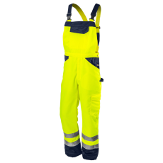 Neo Tools 81-777-M Láthatósági kantáros munkanadrág, lélegző, 240gsm, Polyester+pamut, sárga, M