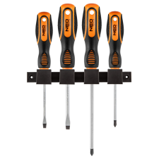 Neo Tools Csavarhúzó készlet, fali tartóval, 4db csavarhúzó