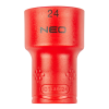 NEO TOOLS Dugókulcs 6-lapú 1/2" 24mm 1000V, szigetelt 25 év garanciával 01-192