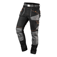  NEO TOOLS Karcsúsított(slim fit), Munkásnadrág, HD, 60% pamut, 37% polyester, 3% elastane, 285 g/m2, övvel, S 81-238-S