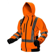 Neo Tools Munkadzseki, láthatósági, narancssárga, kapucnival, XL (81-746-XL)