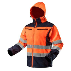 Neo Tools Munkadzseki, láthatósági, softshell, kapucnival, narancssárga, S (81-701-S)