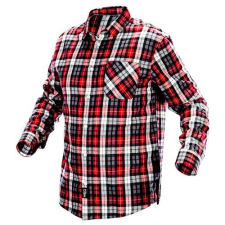 Neo Tools Munkaing, flanel, piros-fekete-fehér, 100% pamut, XL (81-540-XL) munkaruha