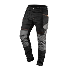 Neo Tools Munkanadrág, HD, karcsúsított(slim fit), 60% pamut, 37% polyester, 285 g/m2, lecsatolható szerszámzsebek, L (81-239-L)