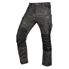Neo Tools Munkásnadrág Mix&Match Canvas, 280g/m2, külső zsebek, Cordura részek, fényvisszav. betétek, zöld-terep, S