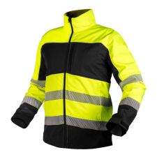 Neo Tools Neo láthatósági munkavédelmi kabát, softshell, neonsárga-fekete, XXXL láthatósági ruházat