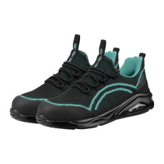 Neo Tools Neo munkacipő, O1 SR, fekete-kék, NEO AIR, légpárnás, fémmentes, csúszásgátló, antisztatikus talp, 42