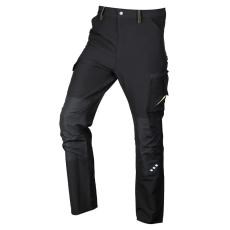 Neo Tools Neo munkásnadrág Mix&Match, 4 irányú sztreccs, 230g/m2, fekete-zöld, XXL