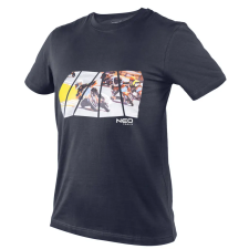 Neo Tools Neo munkavédelmi póló, motorkerékpár minta, 100% pamut, 180g/m2, XXXL munkaruha