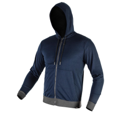 Neo Tools Pulóver kapucnival COMFORT, sötétkék, 60% poliészter 40% műselyem, XXL (81-513-XXL)