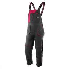 NEO (Topex) NEO Női kantáros munkanadrág, 65% pamut, 35% polyester, 245 g/m2, L